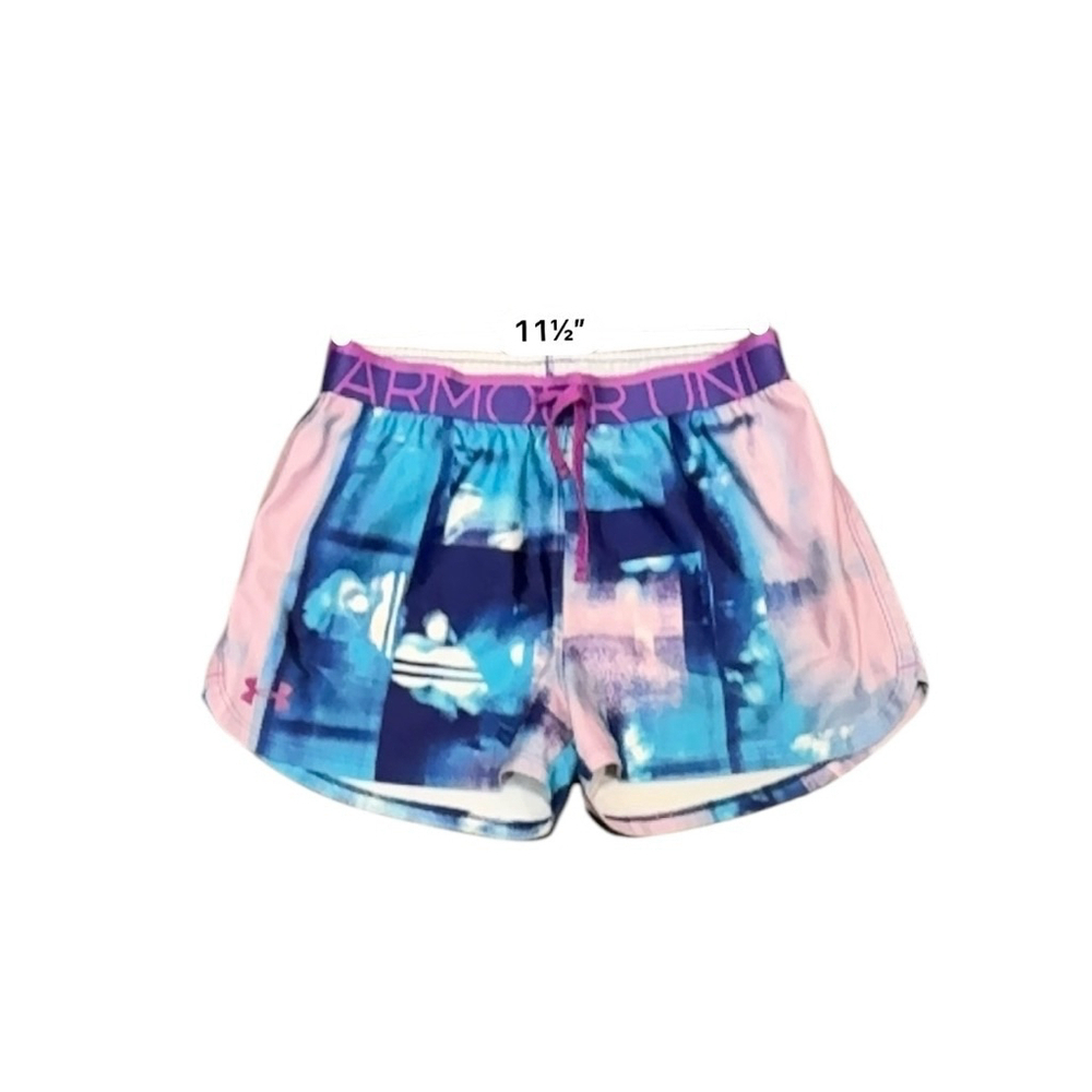 Under Armour Girl's Youth Printed Play Up Shorts Size YL/YXL - Picture 5 of 7